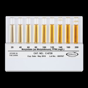 Comparador Molibdato 20-200ppm en Mo Marca Chemetrics.