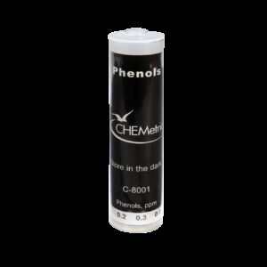 Fenoles, 0-1 ppm. Comparador de recambio Marca Chemetrics.