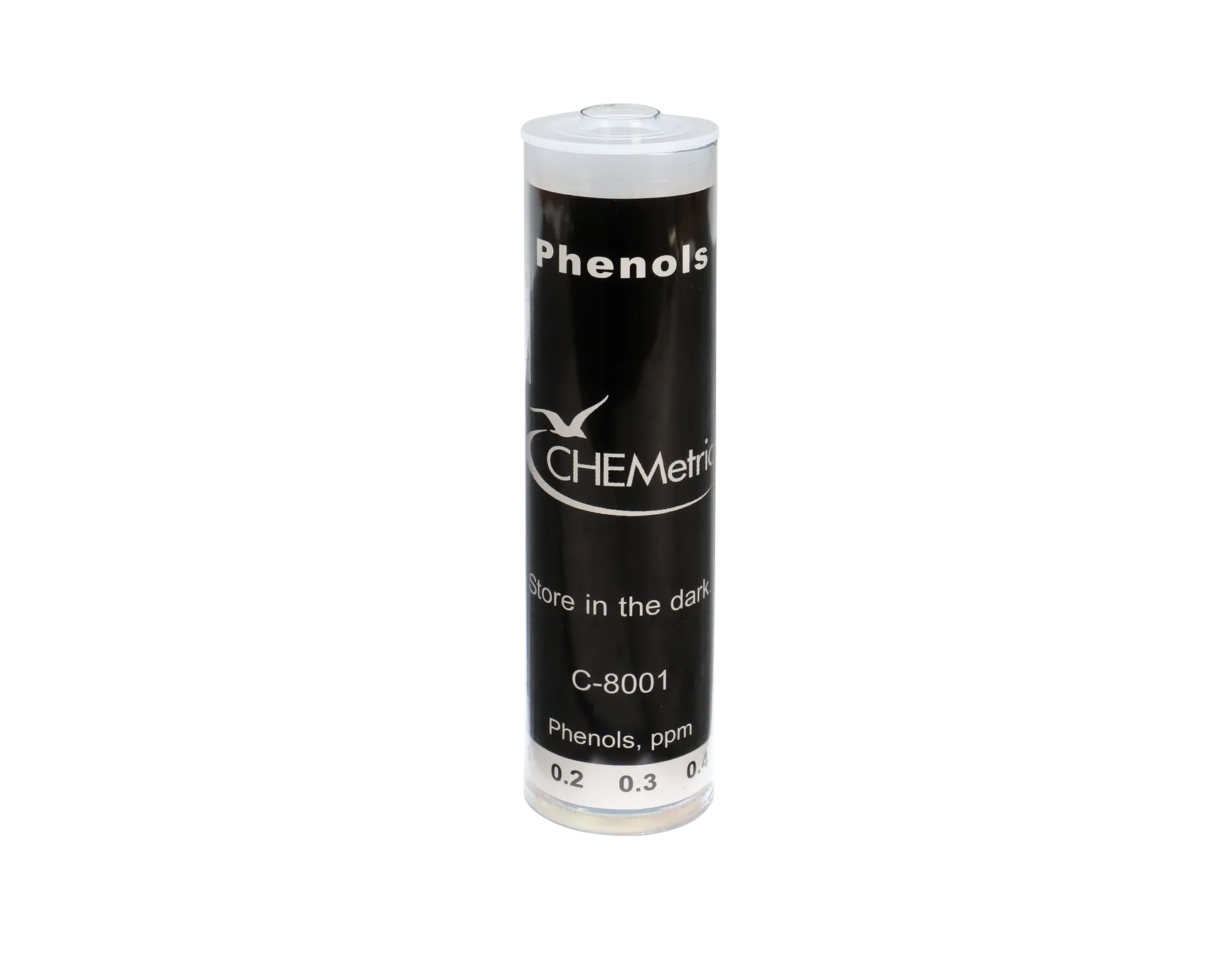 Fenoles, 0-1 ppm. Comparador de recambio Marca Chemetrics.