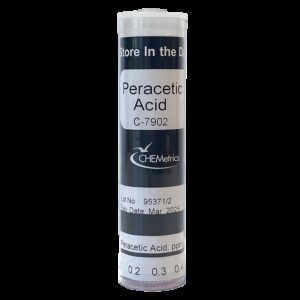 Ácido Peracético 0-1 ppm. Comparador de recambio Marca Chemetrics.