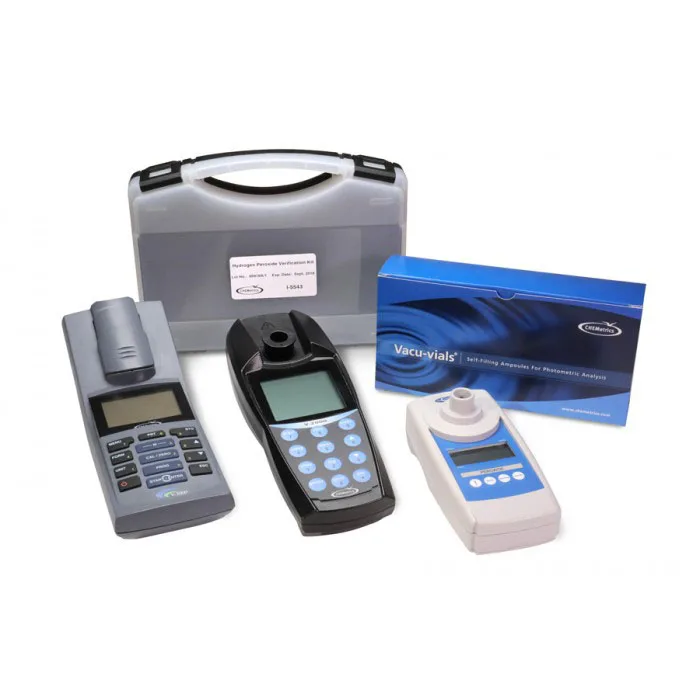 KIT DE VERIFICACION PEROXIDO DE HIDROGENO Marca Chemetrics.