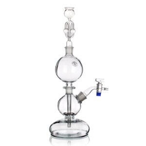 Aparato de Kipp 1000 mL, c/tapón y forma globo Marca Simax.