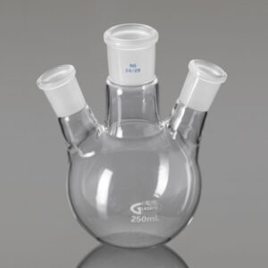 Matraz fondo redondo 3 cuellos 29/32,2 x24/29 2000ml Marca Glassco.