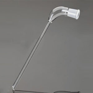 Terminal acodado esmerilado hembra 24/29 longitud 200mm Marca Glassco.
