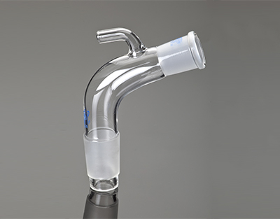 Codo con toma de aire, hembra 19/26, macho 19/26 Marca Glassco.