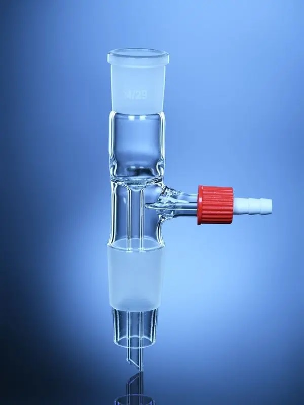 Extensión con toma de vacío, hembra 19/26, macho 24/29 Marca Glassco.