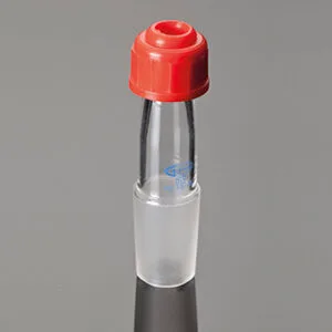 Adaptador de vidrio p/termómetro M.24/29 max 6mm Marca Glassco.
