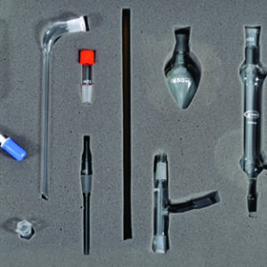 Set de química 9 piezas Marca Glassco.