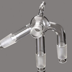 Terminal múltiple 4 esmerilados, 1 hembra 19/26, 3 machos 19/26 Marca Glassco.