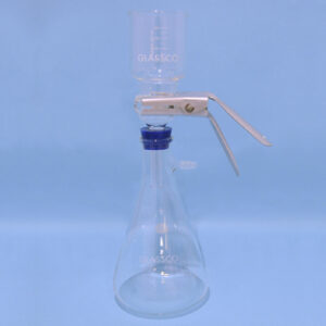 EQUIPO DE FILTRACIÓN AL VACIO DE 47 MM CON TAPON DE GOMA, 1L, GLASSCO Marca Glassco.