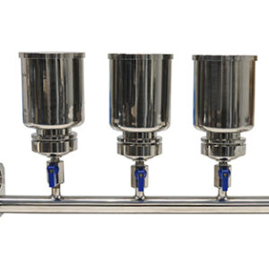 RAMPA FILTRACIÓN COMPLETA INOX 3 POSICIONES, 500 ML Marca Endo Metalware.
