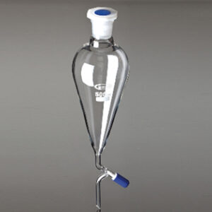 EMBUDO DECANT. SQUIBB LLAVE PUNZON PTFE, 2000 ML Marca Glassco.