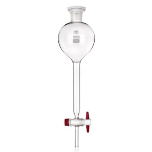 Embudo decantación GILSON 125 ml 19/26 tap. plastico llave vidrio Marca Simax.