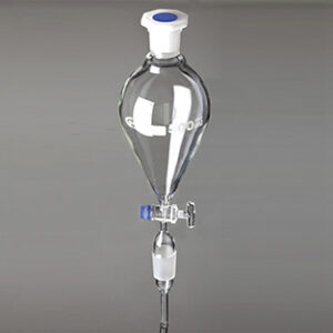 Embudo de decantación pera con varilla y cono RIN 19/26 250ml Marca Glassco.