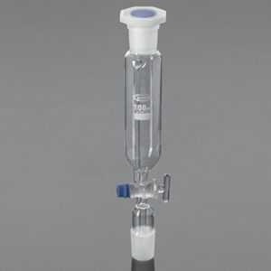 Embudo cilíndrico de isobara 50ml con grifo de vidrio 2 x29/32 Marca Glassco.