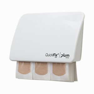 DISPENSADOR DE TIRITAS BLANCO Marca Plum.