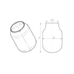 SEMI PRODUCTO DE REACTOR Ø.EXT. 415MM LONG. 610 MM Marca Simax.