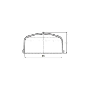 Bouchon plan type PZ DN 40 long.100 Marca Simax.