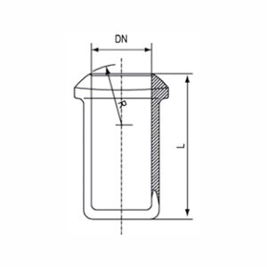 TAPÓN ESFÉRICO HEMBRA TIPO  KZB DN300 LONG.165 Marca Simax.