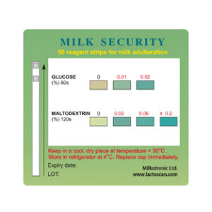 TEST DE SEGURIDAD DE LECHE PARA MALTODEXTRINA Y GLUCOSA Marca Lactoscan.