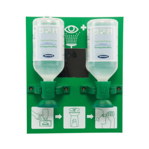 Estación Lavaojos Abierta Easyline Actiomedic - 2x 500ml Solución Salina