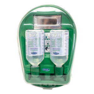 Estación Lavaojos Cerrada Easyline Actiomedic - 2x 500ml Solución Salina