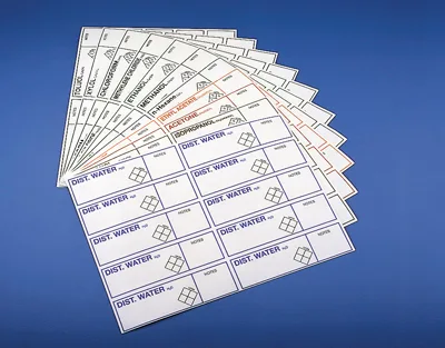 ETIQUETAS - METHANOL (10 PCS) Marca Kartell.
