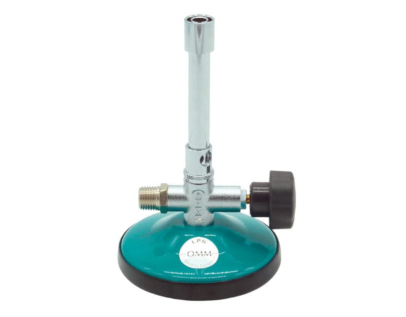 MECHERO BUNSEN GLP, CE, con conexión roscada macho de 1/4" Marca Omm.