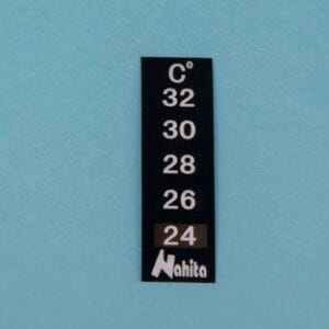 TERMOMETRO CRISTAL LIQ. PEQUEÑO, 24/32 ºC Marca Nahita.