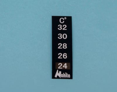 TERMOMETRO CRISTAL LIQ. PEQUEÑO, 24/32 ºC Marca Nahita.