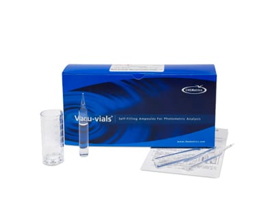 Kit instrumental Hierro (total y ferroso) 0-6 ppm Marca Chemetrics.