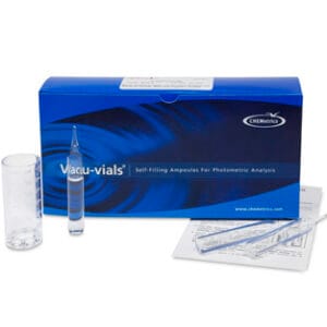 Kit instrumental Ácido peracético 0-5 ppm Marca Chemetrics.
