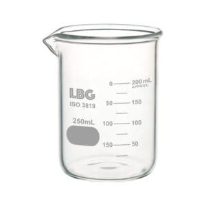 Vaso de precipitados forma baja con doble escala para uso intensivo, LBG