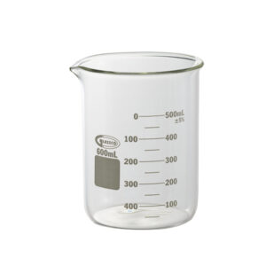 Vaso de precipitados forma baja con doble escala para uso intensivo, GLASSCO