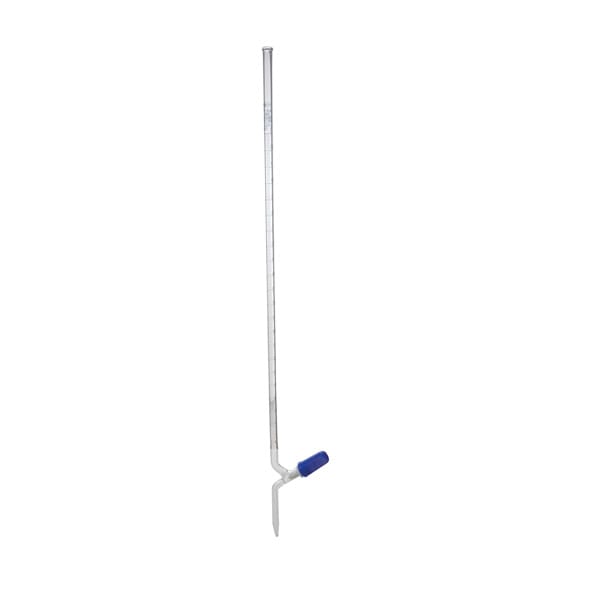 Bureta con llave de aguja de PTFE, clase AS, GLASSCO