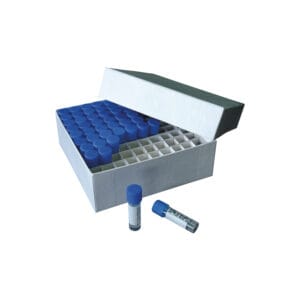 Caja de cartón congelable para criotubos de hasta 2 ml