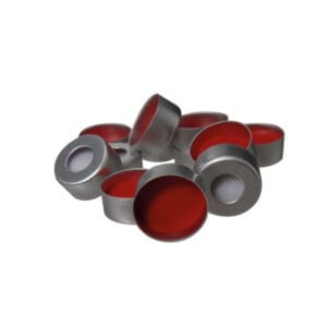 Cápsula de aluminio 11 mm con septum de silicona/PTFE