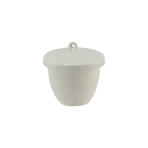 CRISOL DE PORCELANA FORMA MEDIANA CON TAPA BASIC LINE