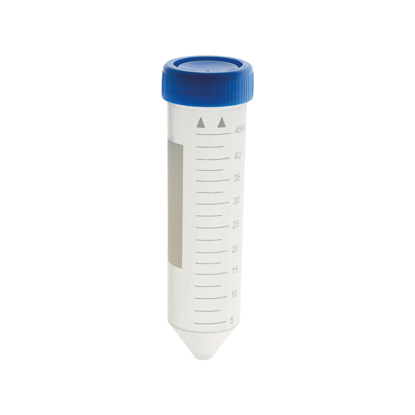 Tubo de centrífuga graduado de polipropileno, 50 ml