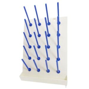 Escurridor de pared para material de laboratorio