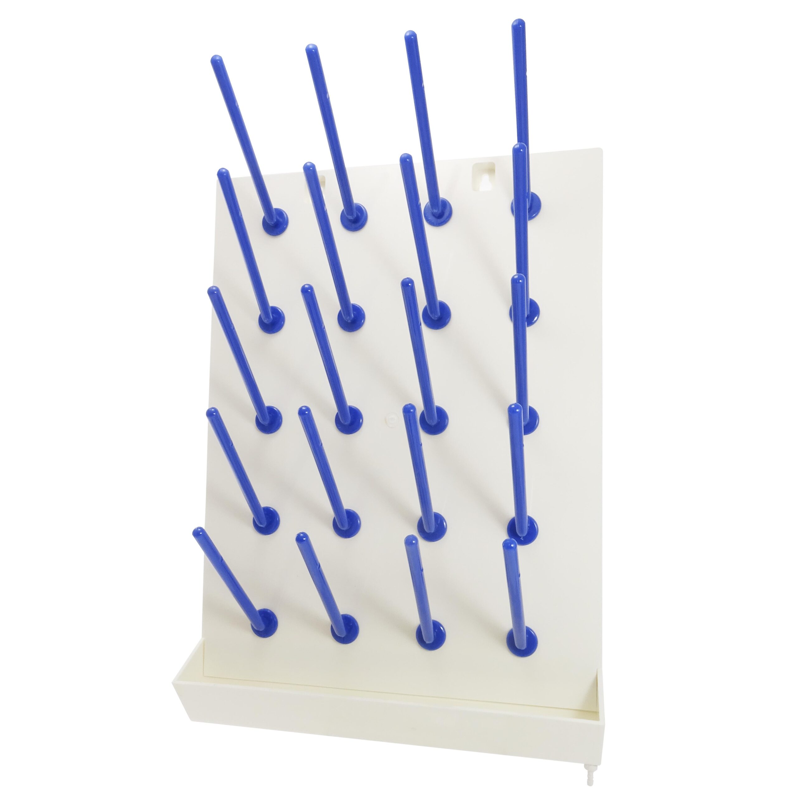 Escurridor de pared para material de laboratorio