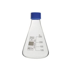 Matraz Erlenmeyer con tapón de rosca normalizado