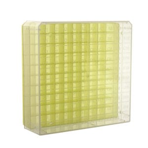 Caja de PP congelable con tapa numerada para criotubos