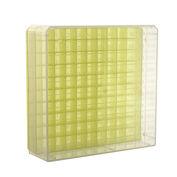 Caja de PP congelable con tapa numerada para criotubos