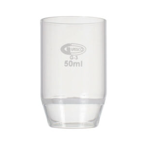 Crisol con placa filtrante