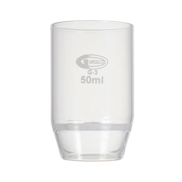 Crisol con placa filtrante