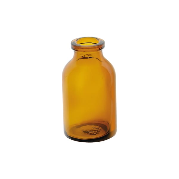 Vial para muestras ámbar con boca capsulable