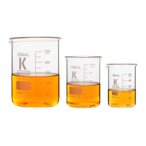 VASOS DE PRECIPITADOS DE FORMA BAJA, VIDRIO BOROSILICATO 3.3, GRADUACIÓN IMPRESA