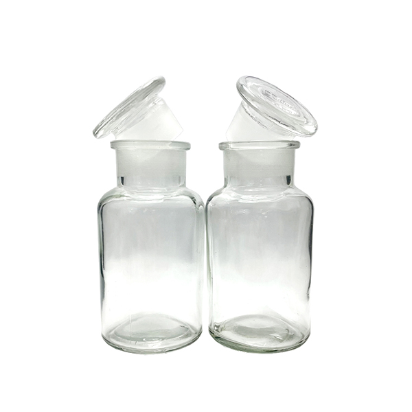 FRASCO PARA REACTIVOS, CUELLO ANCHO CON TAPÓN ESMERILADO
