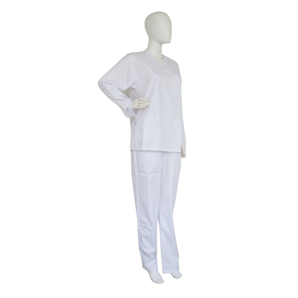 Casaca y pantalón (“pijama”) de laboratorio